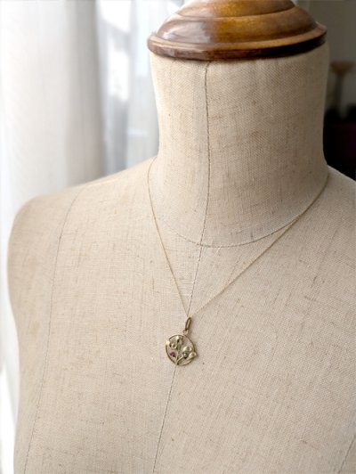 画像9: ヤドリギのゴールドペンダント