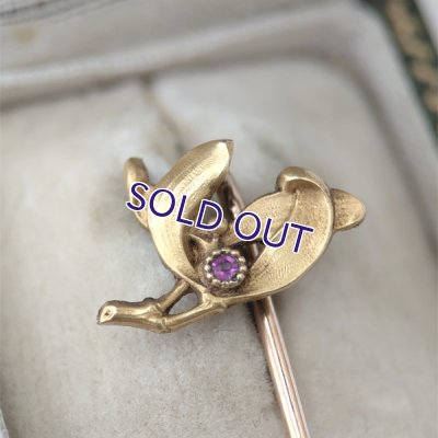 画像4: FIX ヤドリギのゴールドクラヴァットピン