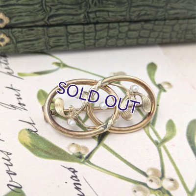 画像3: FIX ヤドリギとノットのゴールドブローチ