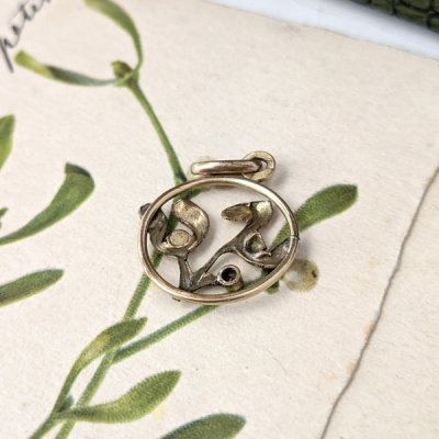 画像6: ヤドリギのゴールドペンダント