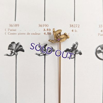 画像6: FIX ヤドリギのゴールドクラヴァットピン