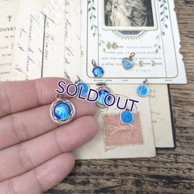 画像8: 小さなブルーエナメルメダイセット