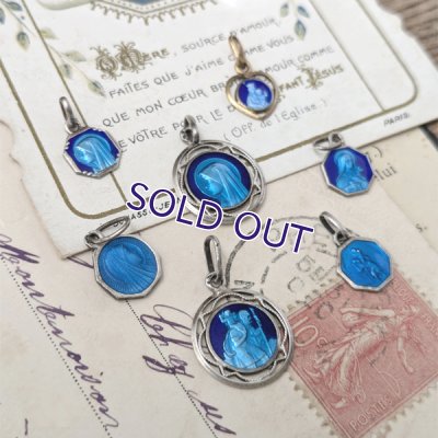 画像5: 小さなブルーエナメルメダイセット