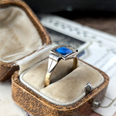 画像5: ブルーエナメルの聖母のリング