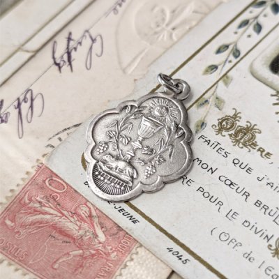 画像5: 1891年 聖体拝領シルバーメダイ