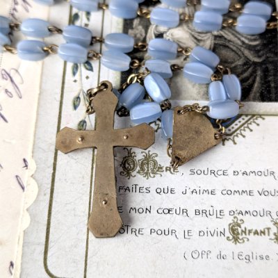 画像3: ブルーガラスのロザリオ