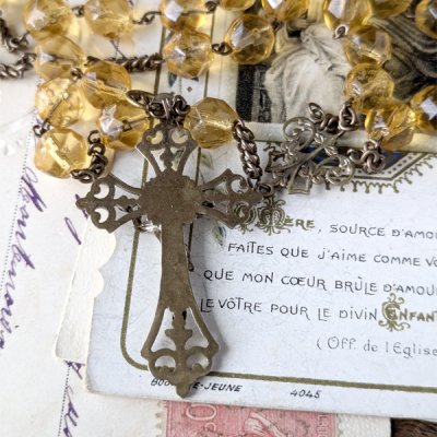 画像4: アンバーガラスのロザリオ