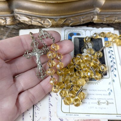 画像8: アンバーガラスのロザリオ