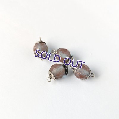 画像5: 約7.6mmシルバーキャップ付きサフィレットビーズ