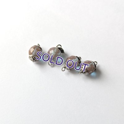 画像4: 約7.6mmシルバーキャップ付きサフィレットビーズ