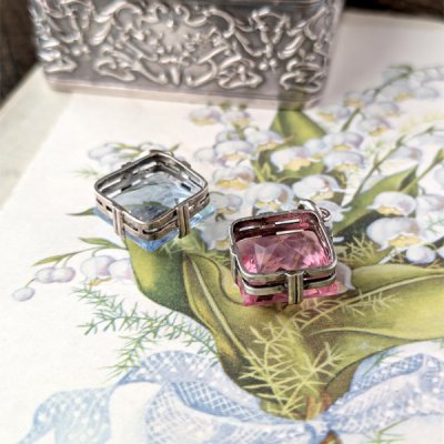 画像8: スクエアアガラスのシルバーペンダント