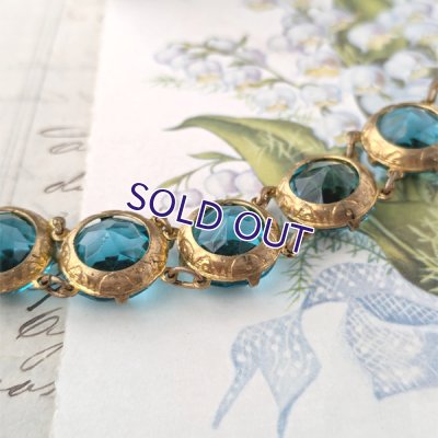 画像6: アクアマリンガラスのブレスレット