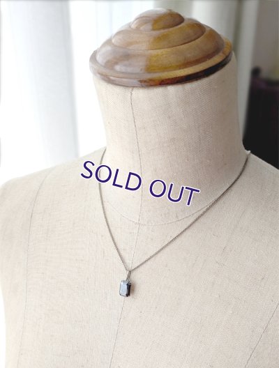 画像8: ブルーガラスとマーカサイトのシルバーペンダントセット