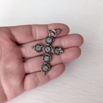 画像11: サフィレット立爪クロスペンダント