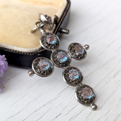 画像4: サフィレット立爪クロスペンダント