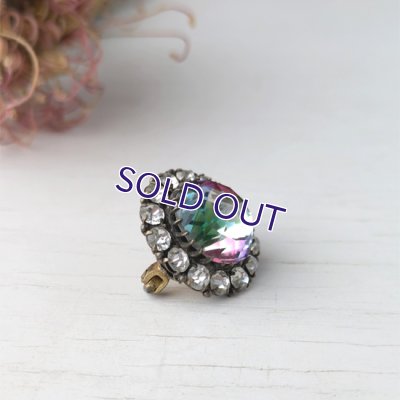 画像7: 蛍光アイリスガラスのデイジーブローチ