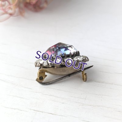 画像6: 蛍光アイリスガラスのデイジーブローチ