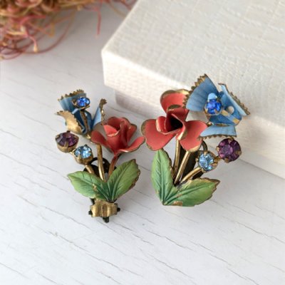 画像5: ビンテージ花モチーフアクセサリーセット