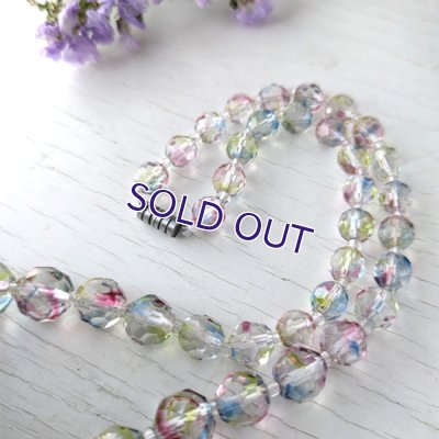 画像7: アイリスガラスのビーズネックレス