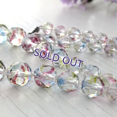 画像4: アイリスガラスのビーズネックレス