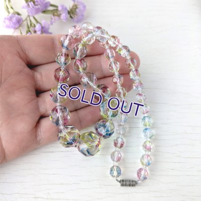 画像8: アイリスガラスのビーズネックレス