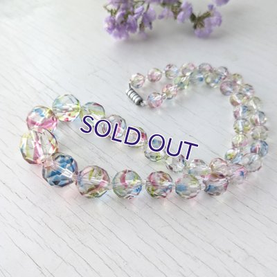 画像5: アイリスガラスのビーズネックレス