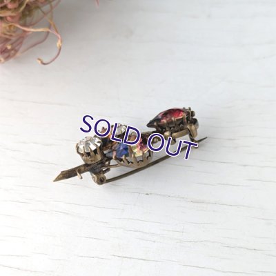 画像6: 蛍光アイリスガラスの花のブローチ