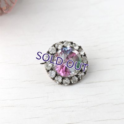 画像8: 蛍光アイリスガラスのデイジーブローチ