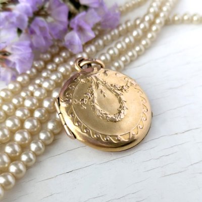 画像4: FIX ガーランド飾りのゴールドロケットペンダント