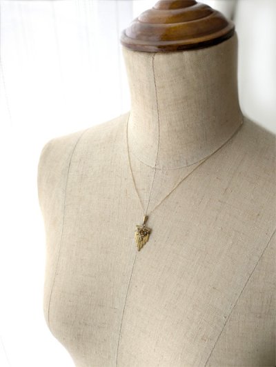 画像10: アールデコのゴールドペンダントセット