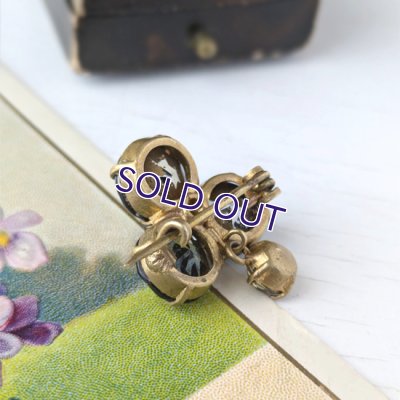 画像5: ベルリンガラスのクローバーブローチ