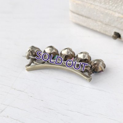 画像7: アイリスガラスのコロネットブローチ