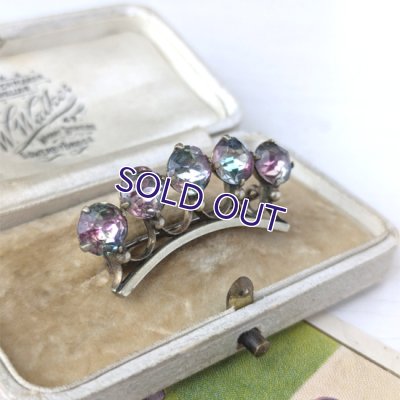 画像3: アイリスガラスのコロネットブローチ