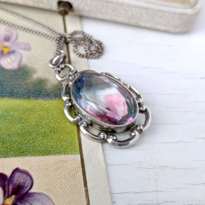 画像5: アイリスガラスのシルバーペンダント（チェーン付）