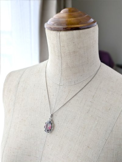 画像9: アイリスガラスのシルバーペンダント（チェーン付）