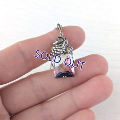 画像10: アイリスガラスの葡萄ペンダント（チェーン付）