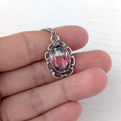 画像8: アイリスガラスのシルバーペンダント（チェーン付）