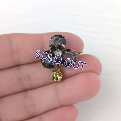 画像8: ベルリンガラスのクローバーブローチ