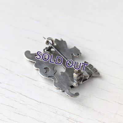 画像6: グリフォンと『ROUEN』紋章のシルバーブローチ