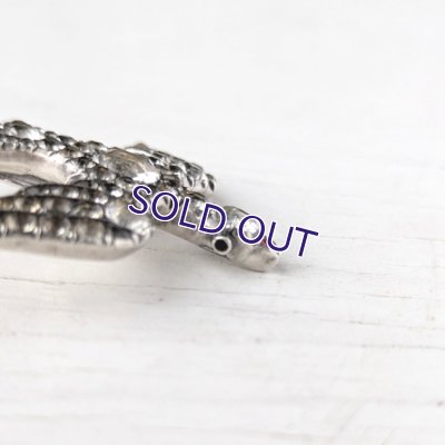 画像10: 銀製 ブラックドットペースト 鳥のペンダント