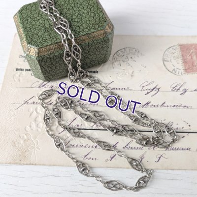 画像2: 銀製フィリグリー細工のチェーンネックレス