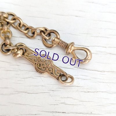 画像4: 懐中時計用ゴールドフィリグリーチェーン（おまけ付）