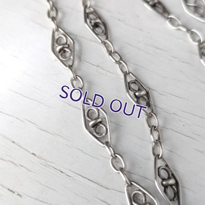 画像5: 銀製フィリグリー細工のチェーンネックレス