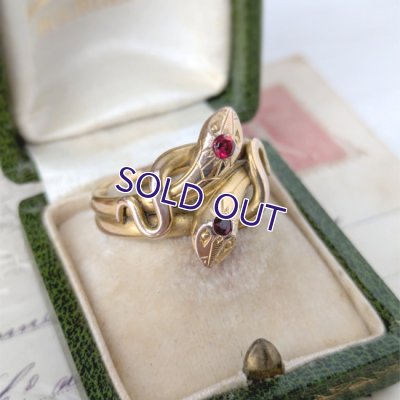 画像8: FIX ルビーガラスのスネークリング