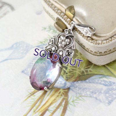 画像3: オーバルアイリスガラスの葡萄ペンダント