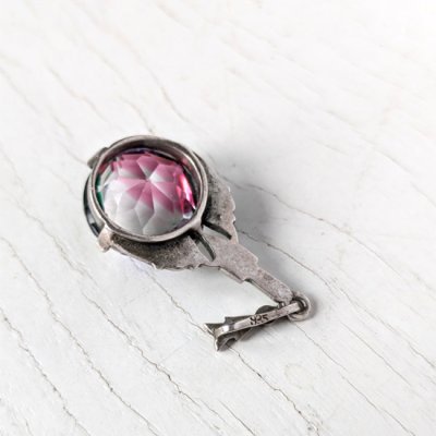 画像7: アイリスガラスとマーカサイトのアールデコペンダント