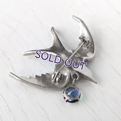 画像5: アイリスガラスとツバメのブローチ