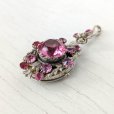 画像5: ピンクガラスのクロケットペンダント (5)