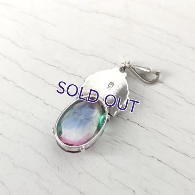 画像5: オーバルアイリスガラスの葡萄ペンダント