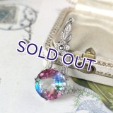 アイリスガラス小花のペンダント